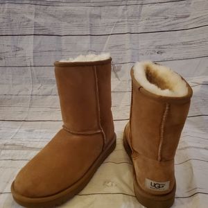 Authentic women UGG classic short boots chestnut 7